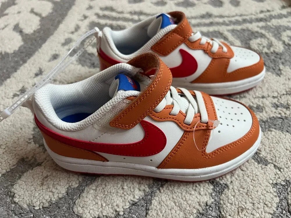 NEW❤️Nike Court Borough Low 2 'Sail Hot Curry' sz12